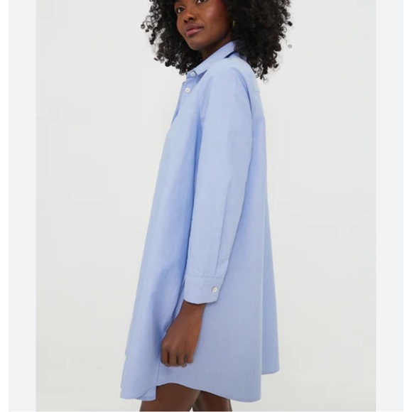 TUCKERNUCK Chambray Harris Shirt Dress Pomander Place NWT Size M - Picture 3 of 7